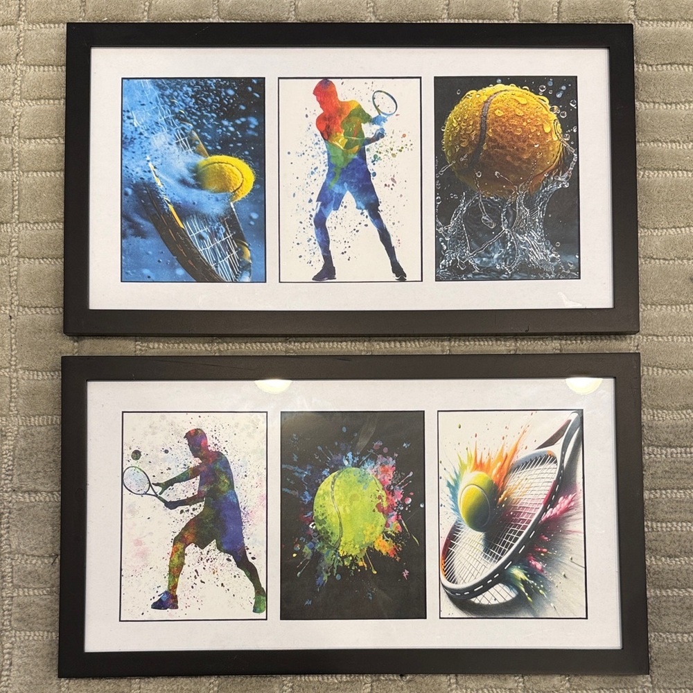 Colorful Tennis Art Prints